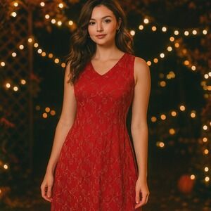 Y2K Womens Ethereal Mesh Dress‎ Medium Cottage Fairy Grunge Artsy Glam HOCO